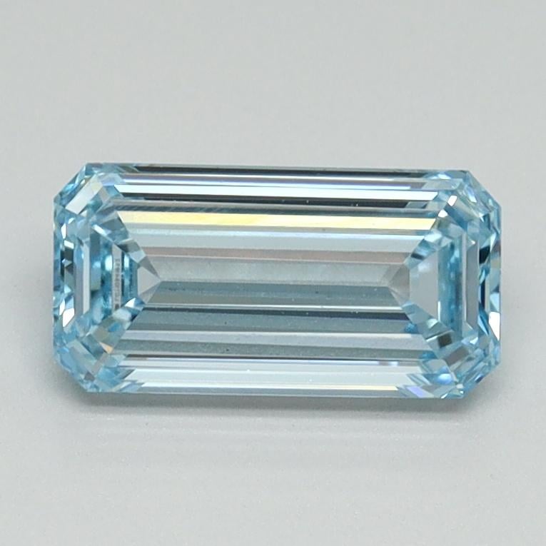 1.01 Ct. Fancy Intense Blue Emerald Lab Grown Diamond