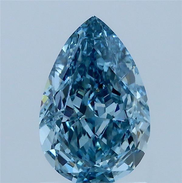 1.61 Ct. Fancy Vivid Blue Pear Lab Grown Diamond