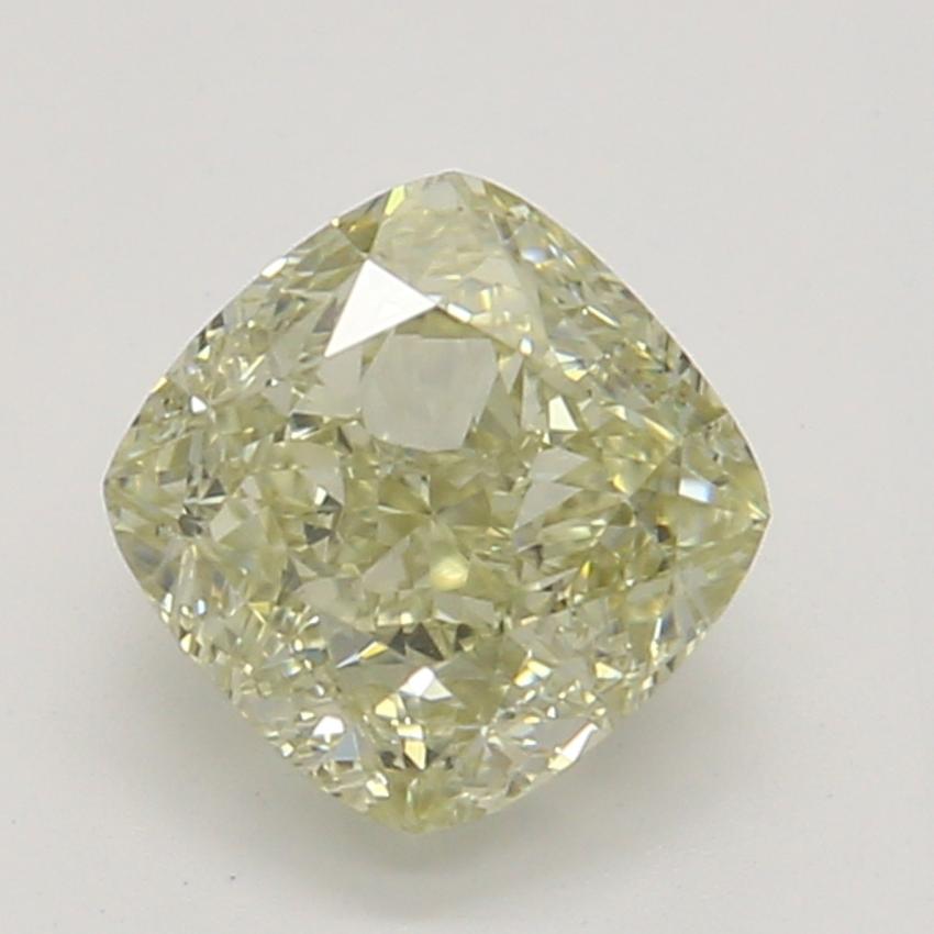 0.61 Ct. Fancy Light Brownish Greenish Yellow Cushion Diamond
