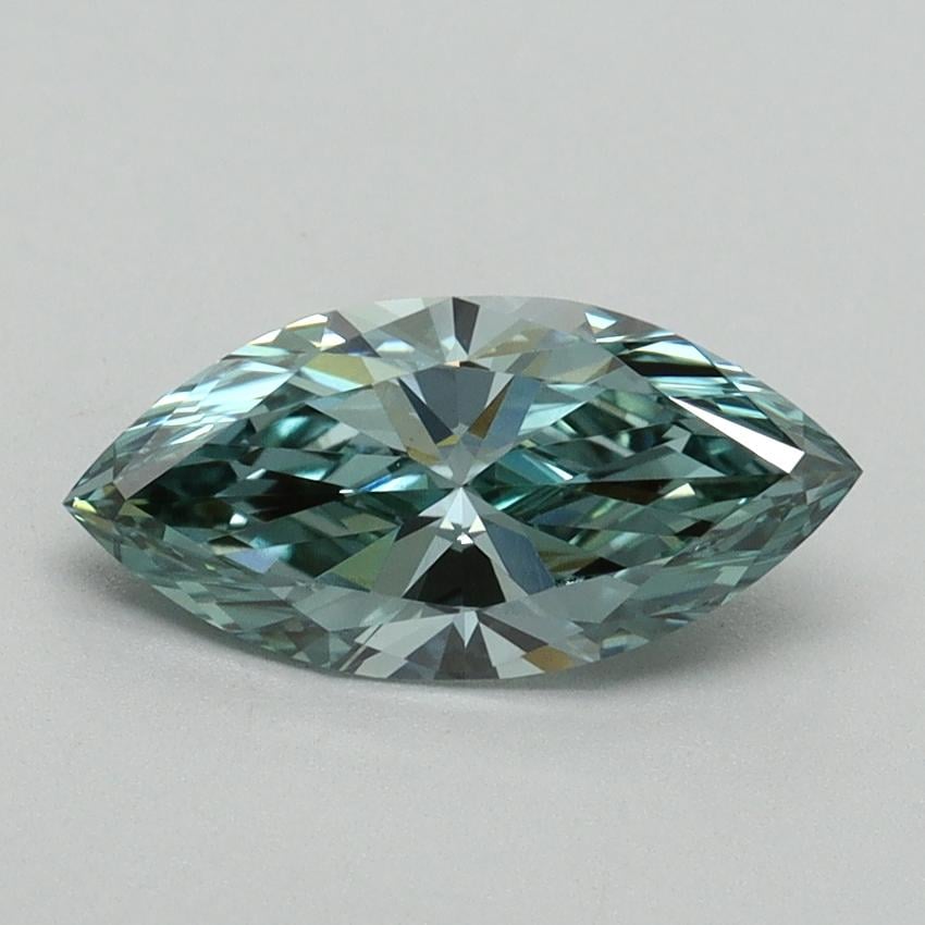 1.09 Ct. Fancy Vivid Green Marquise Lab Grown Diamond