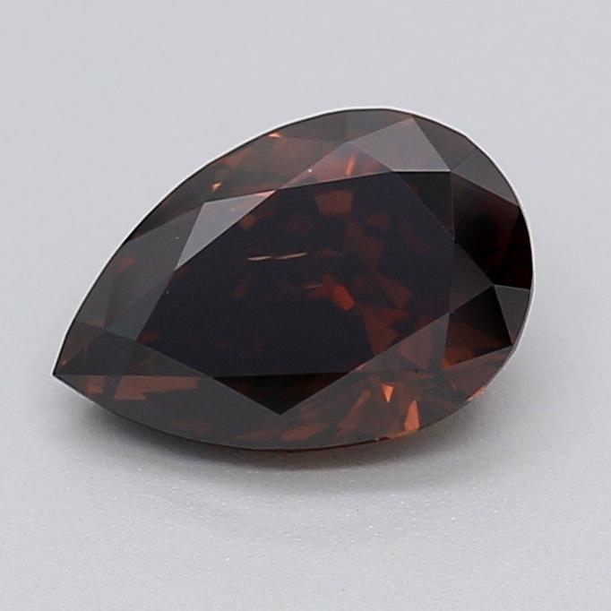 1.05 Ct. Fancy Deep  Brown Pear Lab Grown Diamond
