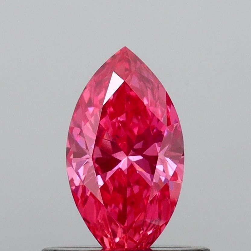 0.49 Ct. Fancy Vivid Pink Marquise Lab Grown Diamond