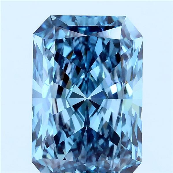 2.91 Ct. Fancy Vivid Blue Radiant Lab Grown Diamond