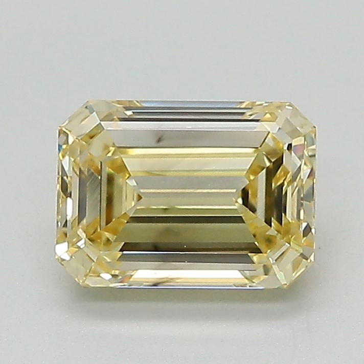 1.32 Ct. Fancy Light  Yellow Emerald Lab Grown Diamond