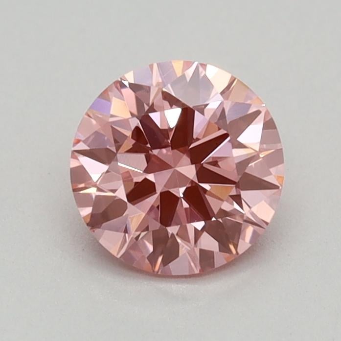 0.40 Ct. Fancy Vivid Pink Round Lab Grown Diamond