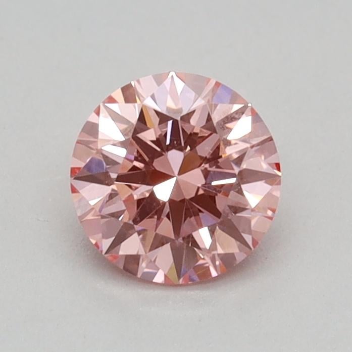 0.34 Ct. Fancy Vivid Pink Round Lab Grown Diamond