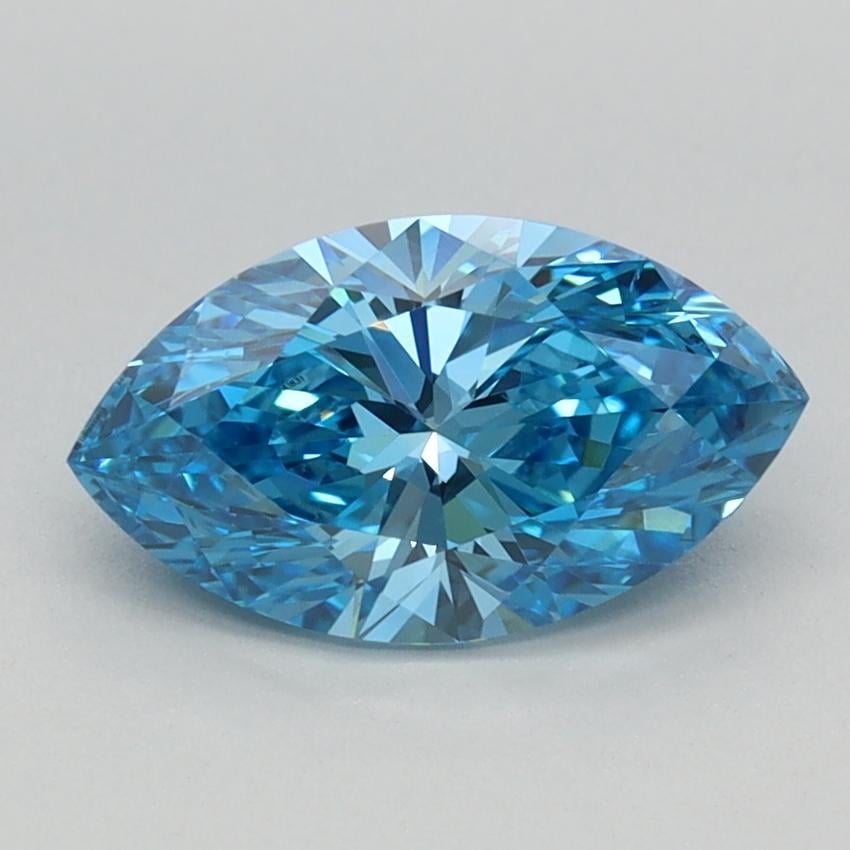 1.00 Ct. Fancy Vivid Blue Marquise Lab Grown Diamond