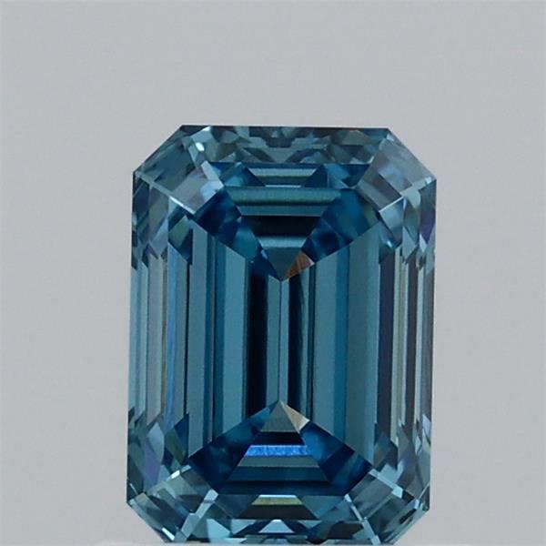 0.99 Ct. Fancy Vivid Blue Emerald Lab Grown Diamond