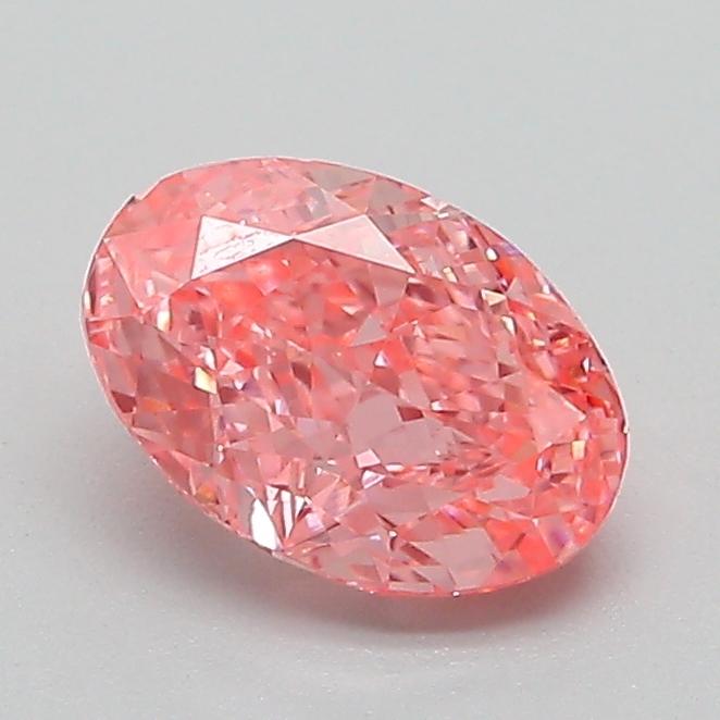 1.03 Ct. Fancy Vivid Pink Oval Lab Grown Diamond