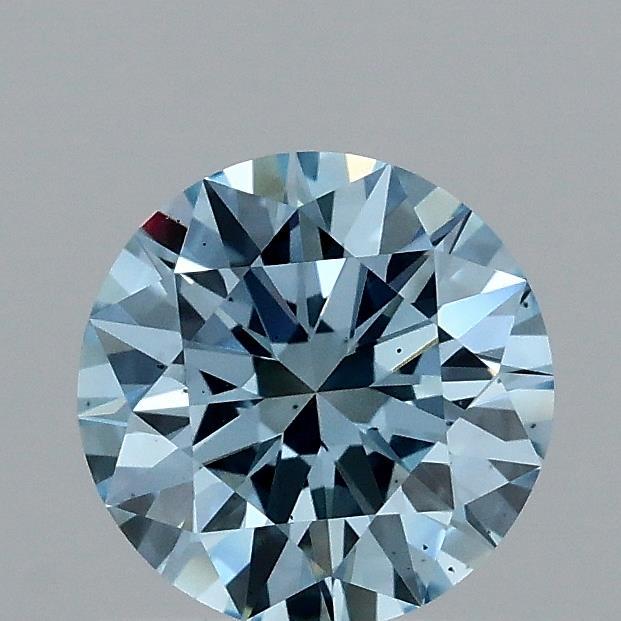 1.01 Ct. Fancy Vivid Blue Round Lab Grown Diamond
