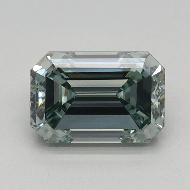 0.80 Ct. Fancy Vivid Green Emerald Lab Grown Diamond