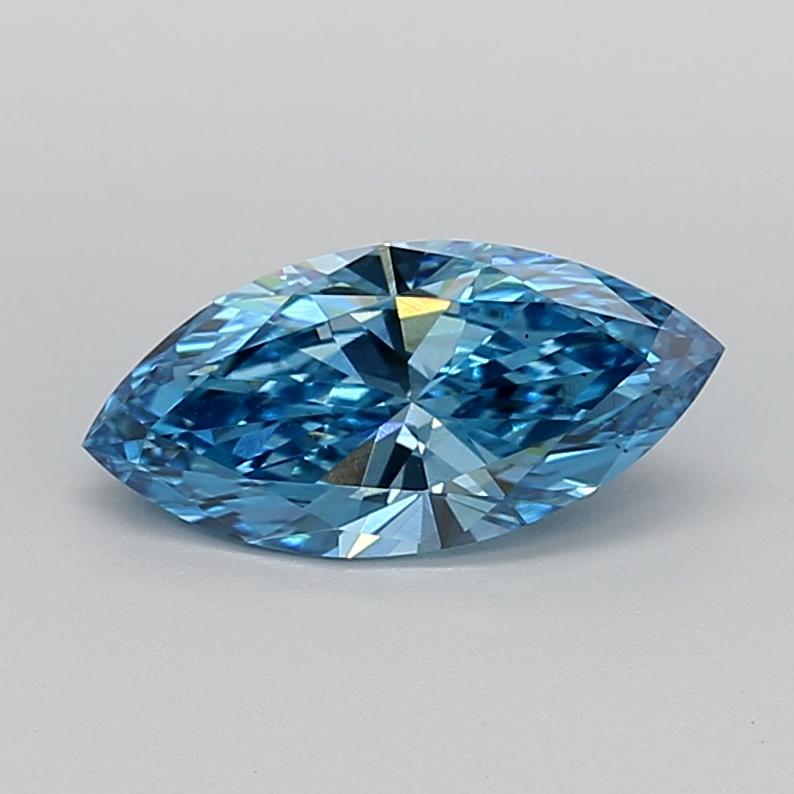 1.40 Ct. Fancy Vivid  Blue Marquise Lab Grown Diamond