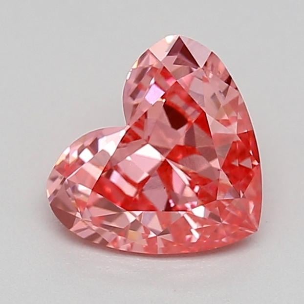 0.47 Ct. Fancy Vivid  Pink Heart Lab Grown Diamond