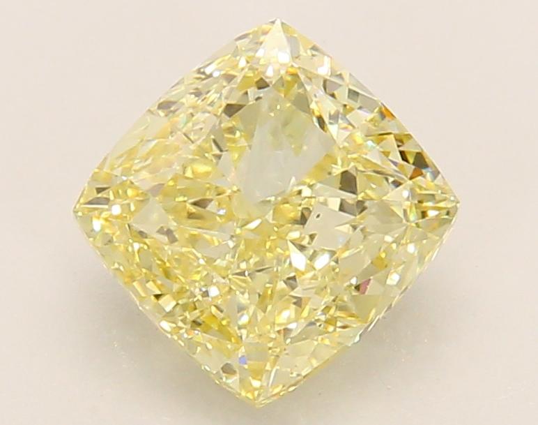 2.26 Ct. Fancy Intense Yellow Cushion Lab Grown Diamond
