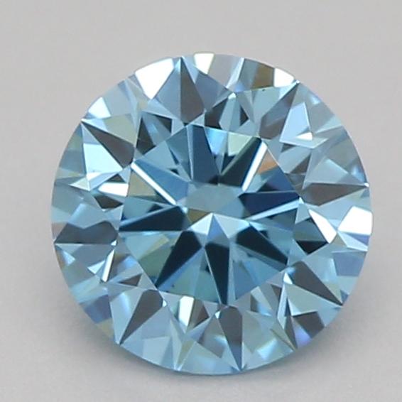 0.50 Ct. Fancy Vivid Blue Round Lab Grown Diamond