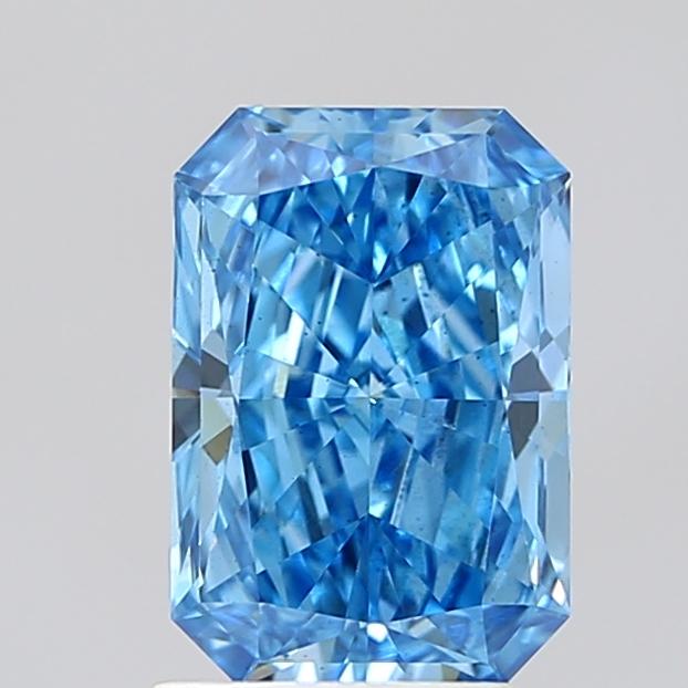 2.01 Ct. Fancy Vivid Blue Radiant Lab Grown Diamond