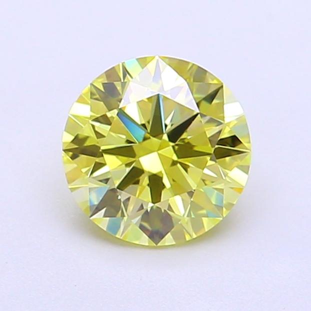 1.02 Ct. Fancy Intense Yellow Round Lab Grown Diamond
