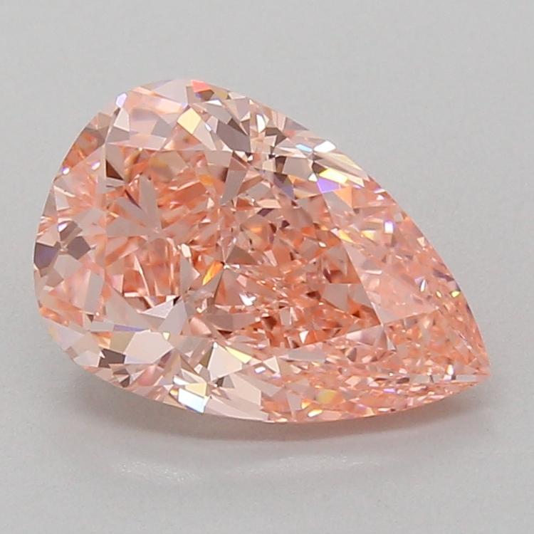 3.09 Ct. Fancy Vivid Pink Pear Lab Grown Diamond
