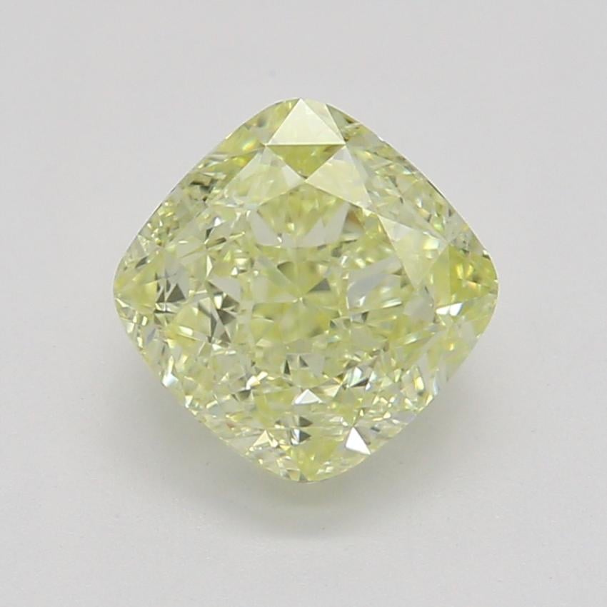 0.85 Ct. Fancy Light Yellow Cushion Diamond