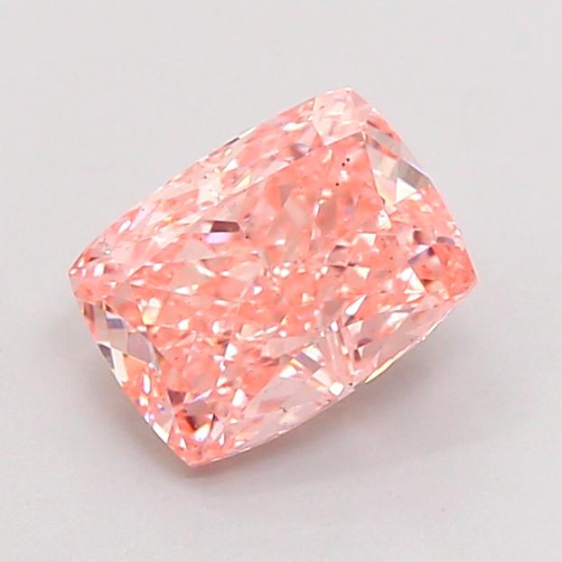 1.53 Ct. Fancy Intense  Pink Cushion Lab Grown Diamond