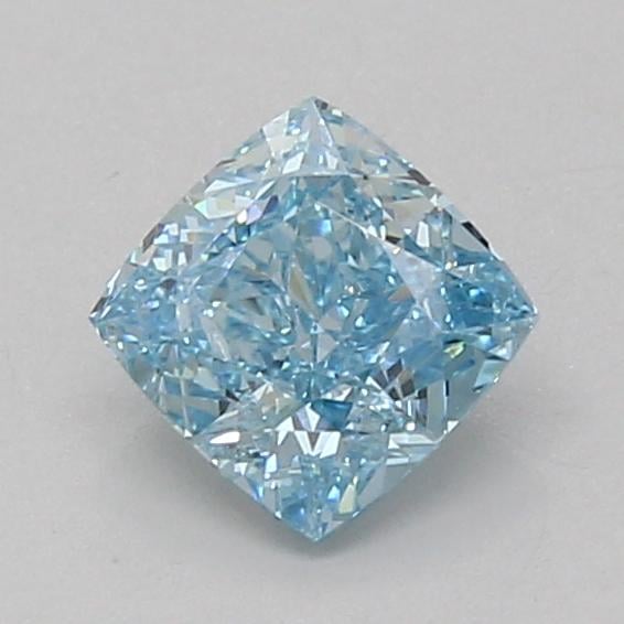 1.00 Ct. Fancy Vivid Blue Cushion Lab Grown Diamond
