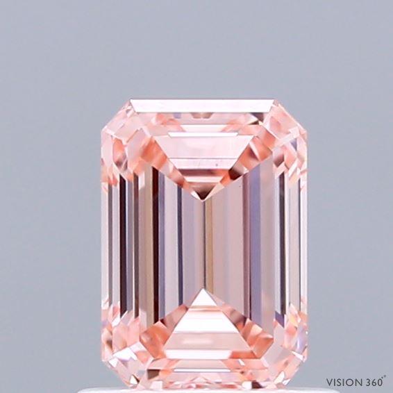 0.94 Ct. Fancy Intense  Pink Emerald Lab Grown Diamond