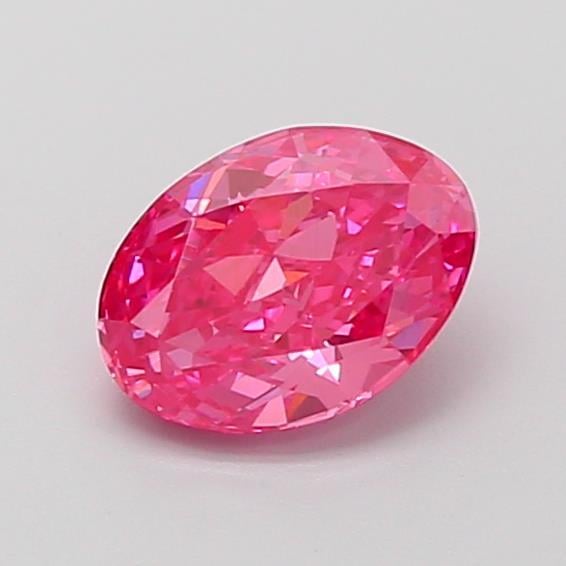 1.02 Ct. Fancy Vivid  Pink Oval Lab Grown Diamond