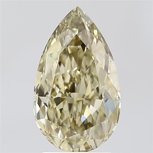 3.05 Ct. Fancy Light Yellow Pear Lab Grown Diamond
