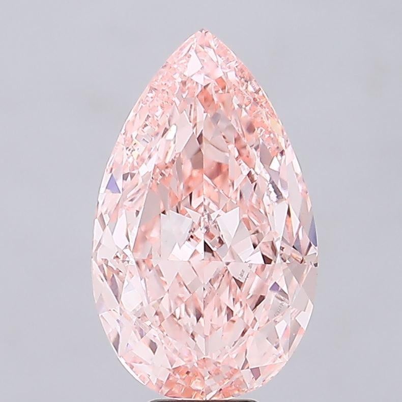 11.20 Ct. Fancy Vivid Pink Pear Lab Grown Diamond