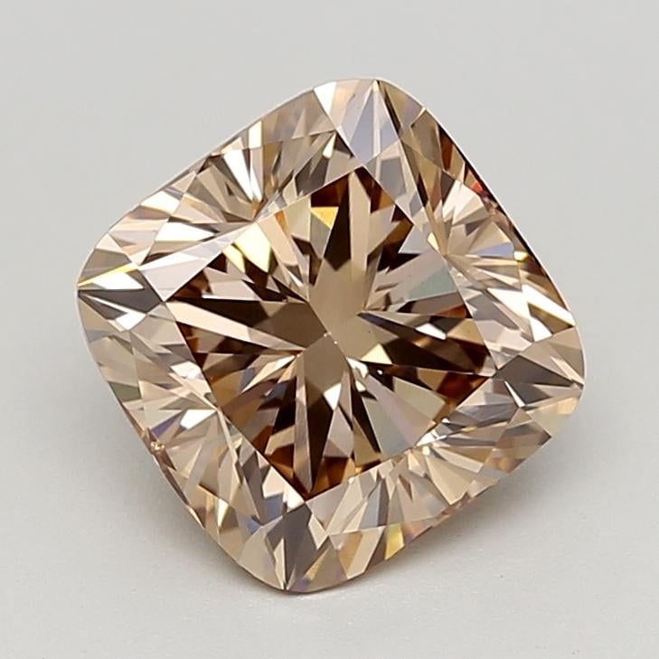 3.05 Ct. Fancy  Brown Cushion Lab Grown Diamond