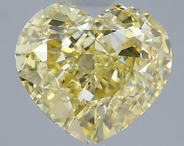 3.05 Ct. Fancy Intense Yellow Heart Lab Grown Diamond