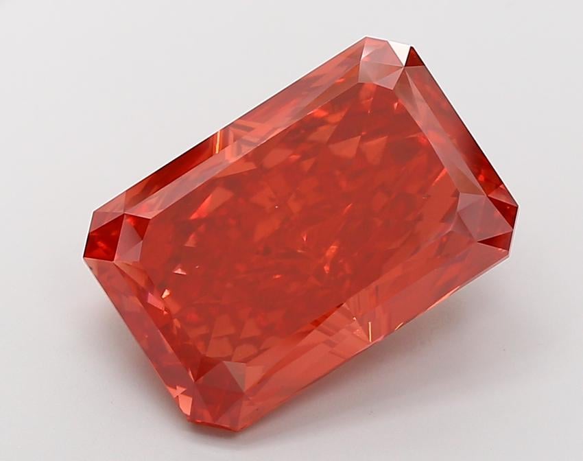 15.04 Ct. Fancy Red Radiant Lab Grown Diamond