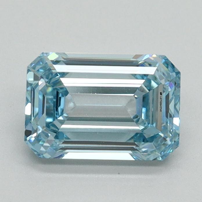 1.15 Ct. Fancy Intense Blue Emerald Lab Grown Diamond