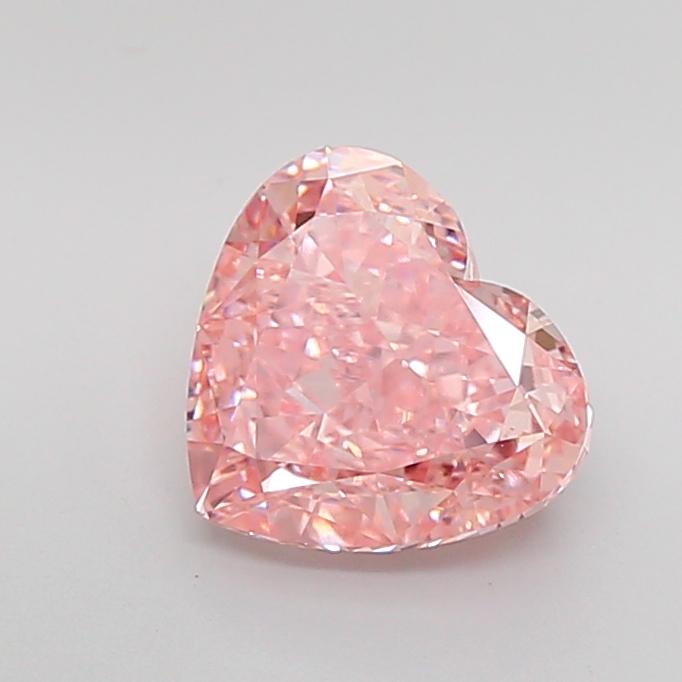 3.08 Ct. Fancy Intense Pink Heart Lab Grown Diamond