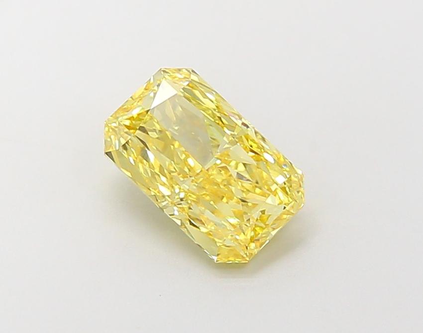 3.04 Ct. Fancy Vivid Yellow Radiant Lab Grown Diamond