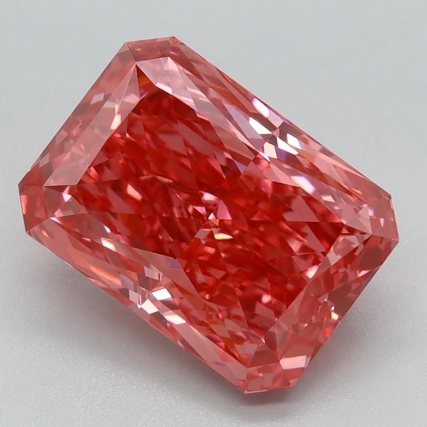 2.40 Ct. Fancy Vivid Pink Radiant Lab Grown Diamond