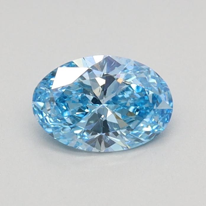 0.40 Ct. Fancy Vivid Blue Oval Lab Grown Diamond