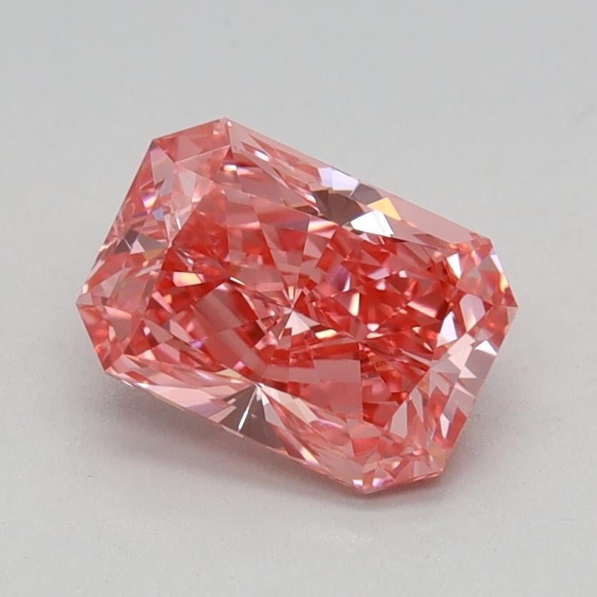0.93 Ct. Fancy Vivid Pink Radiant Lab Grown Diamond