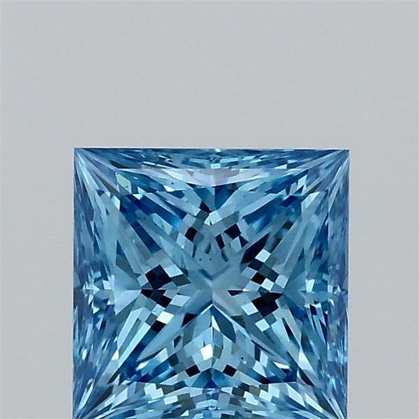 1.01 Ct. Fancy Vivid Blue Princess Lab Grown Diamond