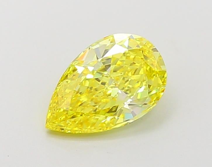 1.16 Ct. Fancy Vivid Yellow Pear Lab Grown Diamond
