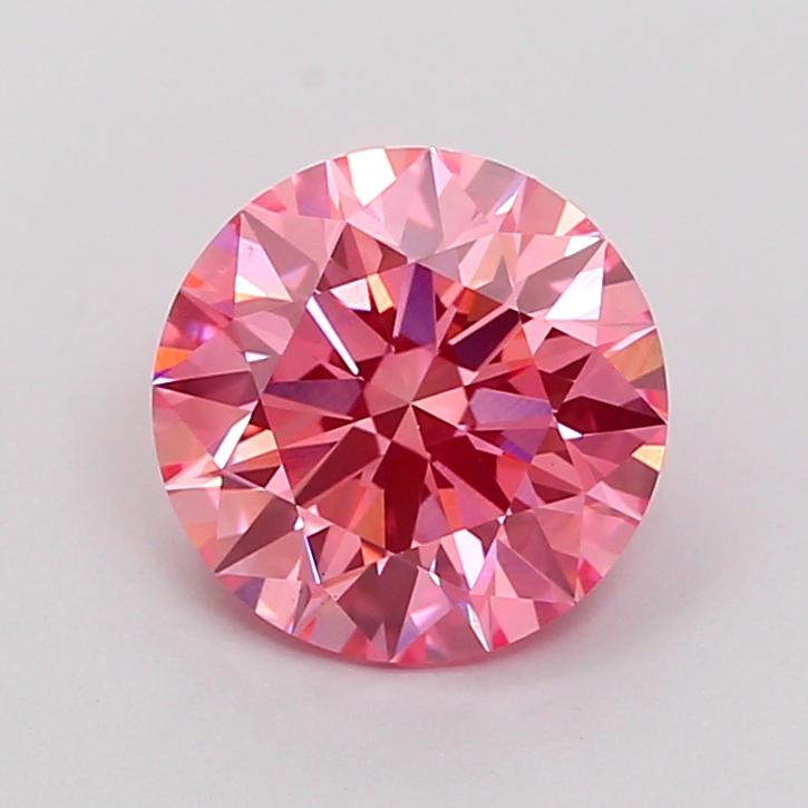 2.06 Ct. Fancy Vivid Pink Round Lab Grown Diamond