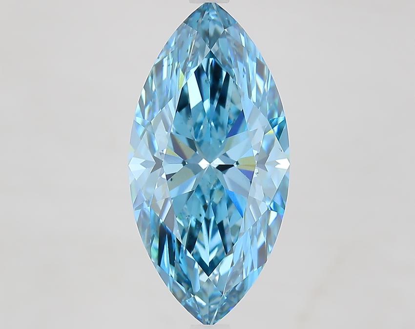 5.00 Ct. Fancy Vivid Blue Marquise Lab Grown Diamond