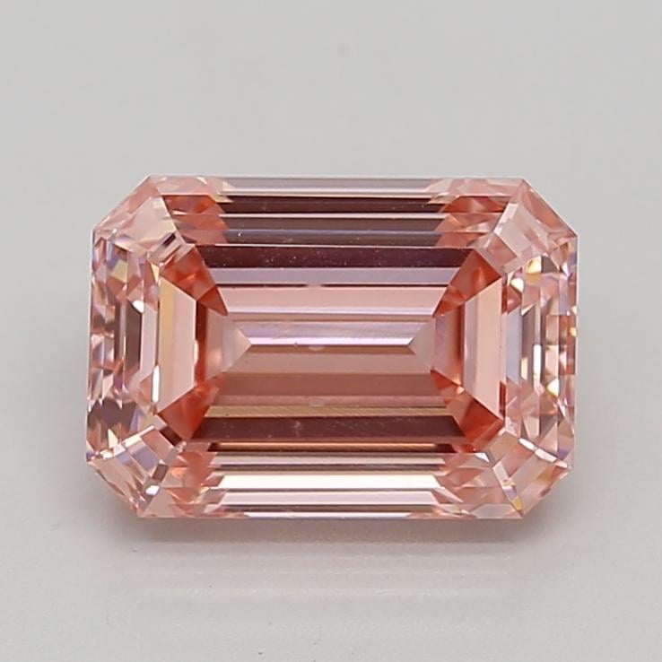 3.87 Ct. Fancy Intense  Pink Emerald Lab Grown Diamond