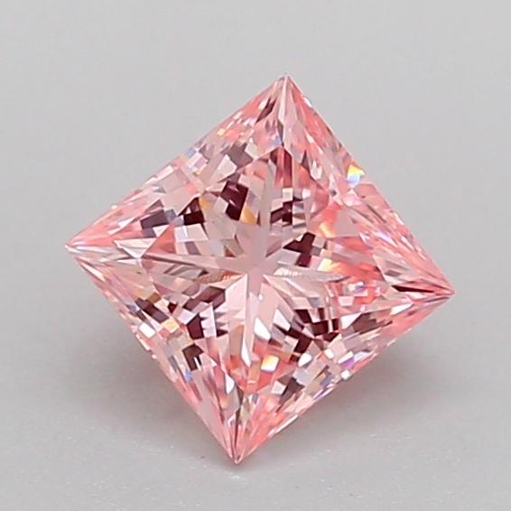 1.01 Ct. Fancy Intense Pink Princess Lab Grown Diamond