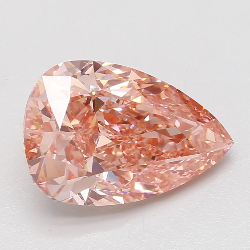 5.06 Ct. Fancy Vivid Pink Pear Lab Grown Diamond