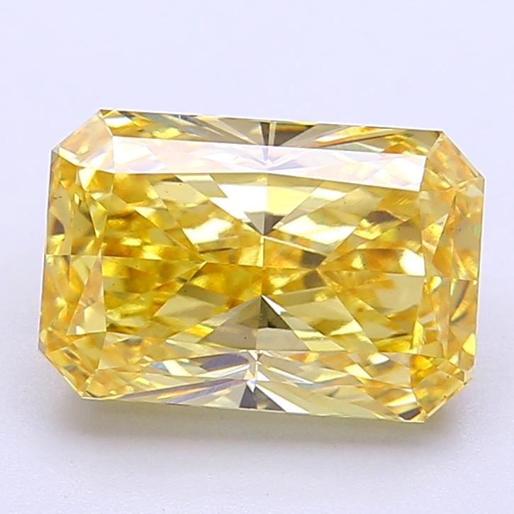 3.43 Ct. Fancy Intense Yellow Radiant Lab Grown Diamond