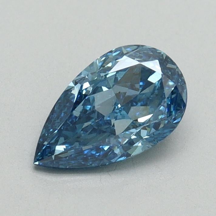 0.70 Ct. Fancy Vivid Blue Pear Lab Grown Diamond