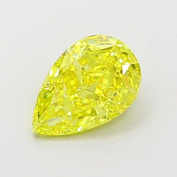 1.25 Ct. Fancy Vivid Yellow Pear Lab Grown Diamond