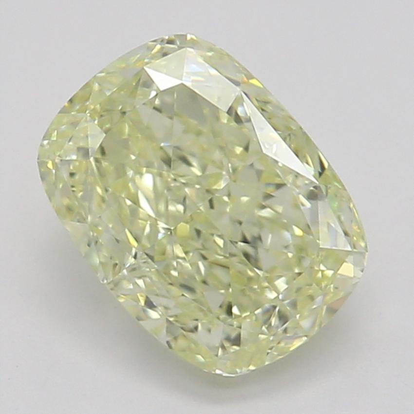 0.92 Ct. Fancy Light Yellow Cushion Diamond