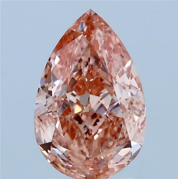 3.12 Ct. Fancy Vivid Pink Pear Lab Grown Diamond